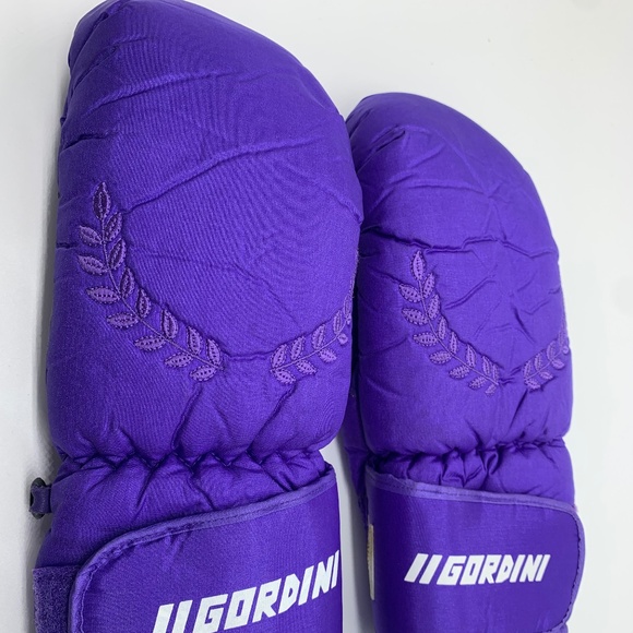 IIGORDINI- PURPLE SNOW GLOVE MITTONS - Picture 2 of 2